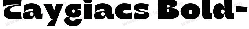 Taygiacs Bold字体转换